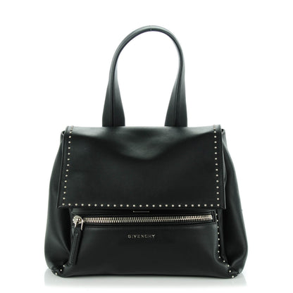 Givenchy Calfskin Studded Small Pandora Pure Flap Bag Black 1 of 7