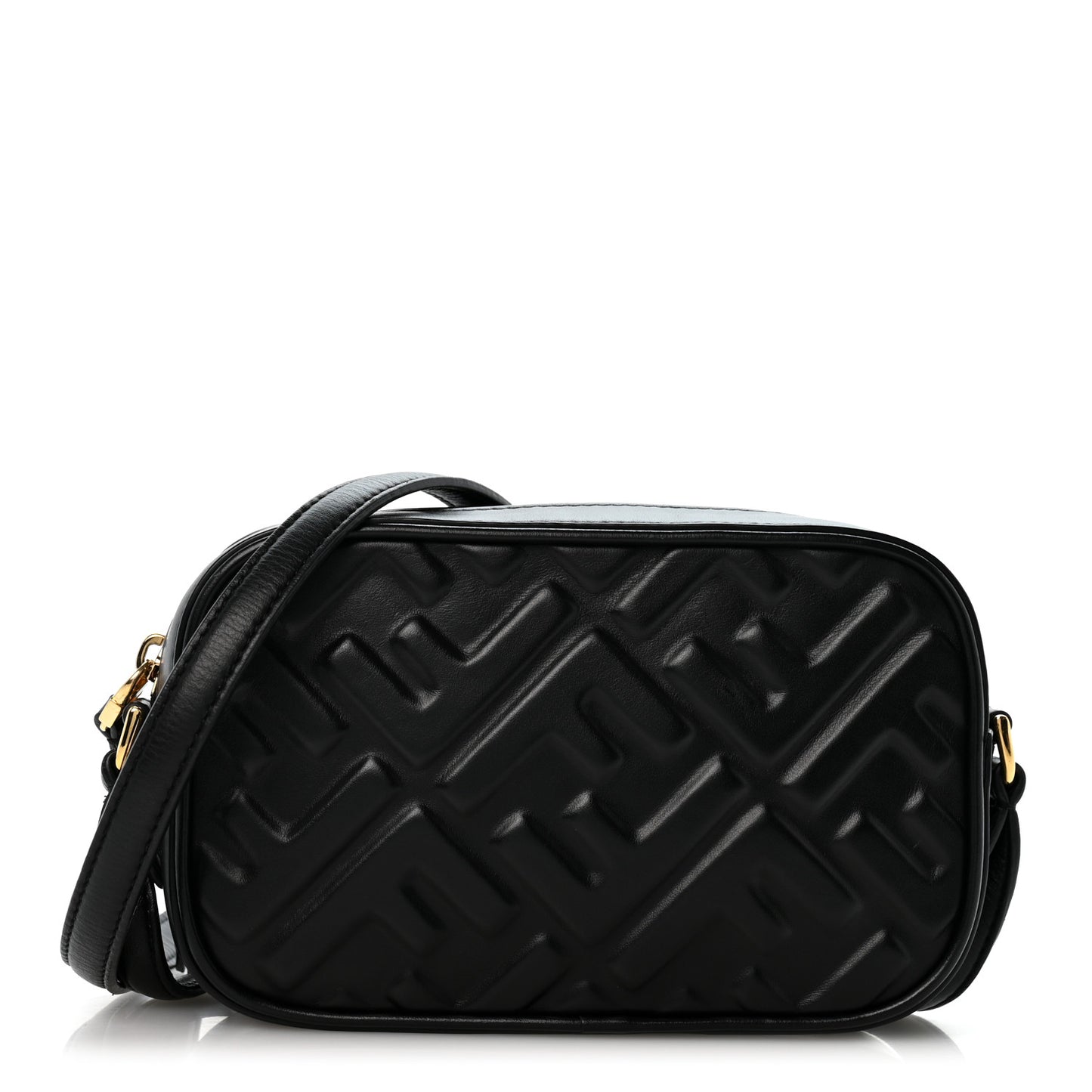 Vitello Epoque FF Embossed Camera Case Black