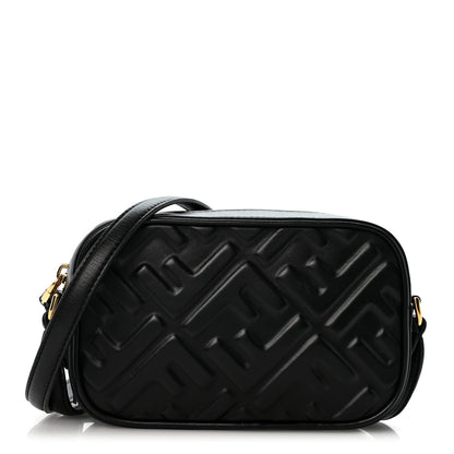 Fendi Vitello Epoque FF Embossed Camera Case Black 1 of 13