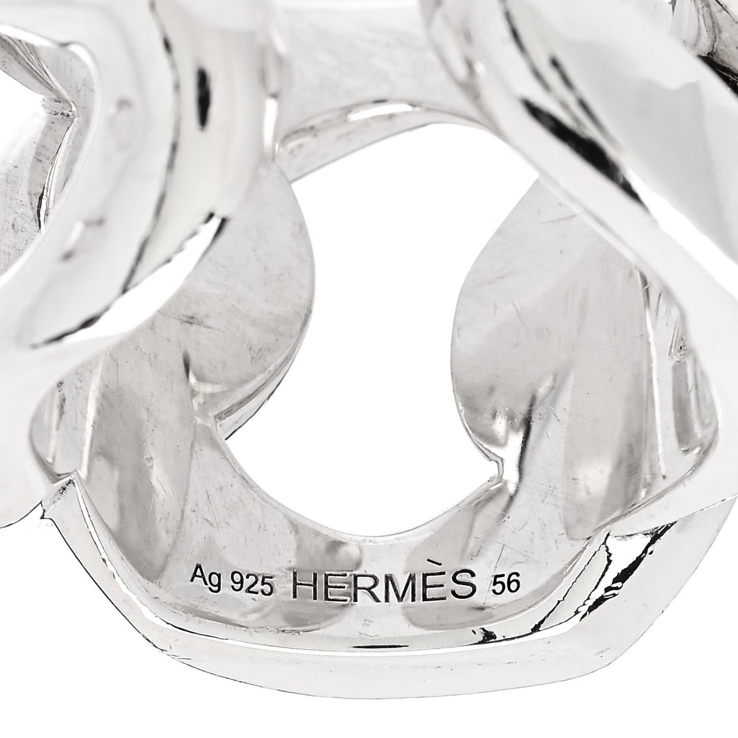 Sterling Silver GM Capture Link Ring 55 7.25