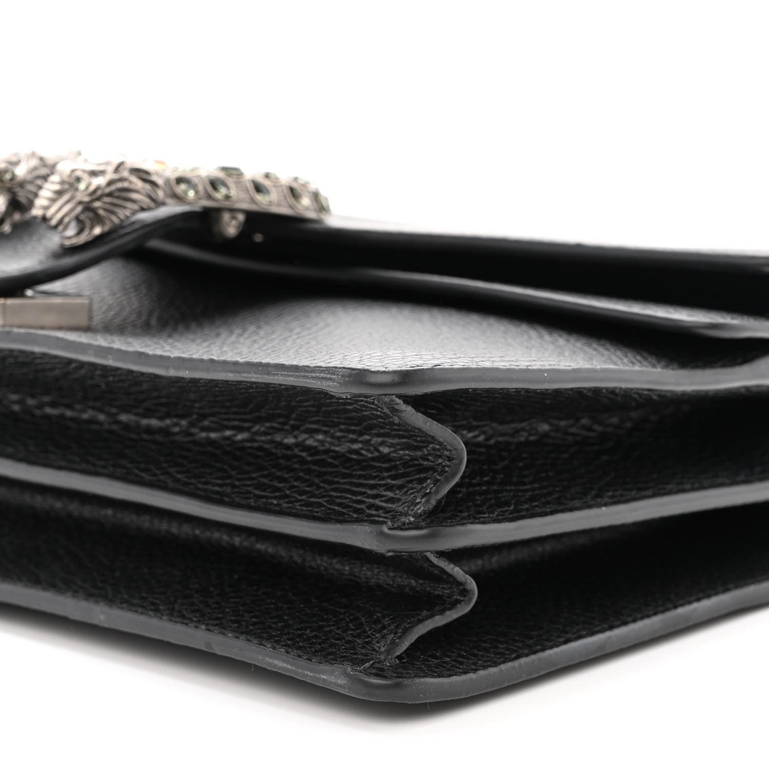 Gucci Pebbled Calfskin Small Dionysus Shoulder Bag Black 10 of 10