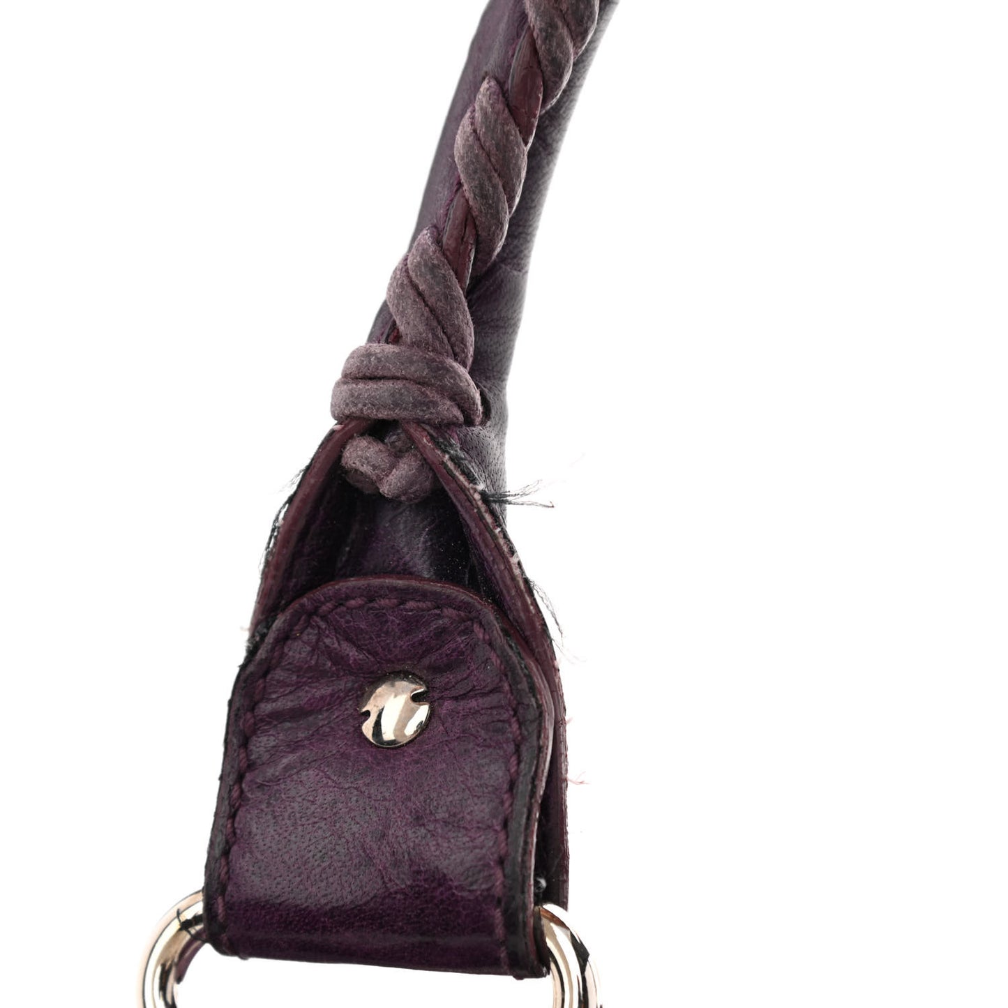Agneau Giant 21 Silver Hardware Work Raisin