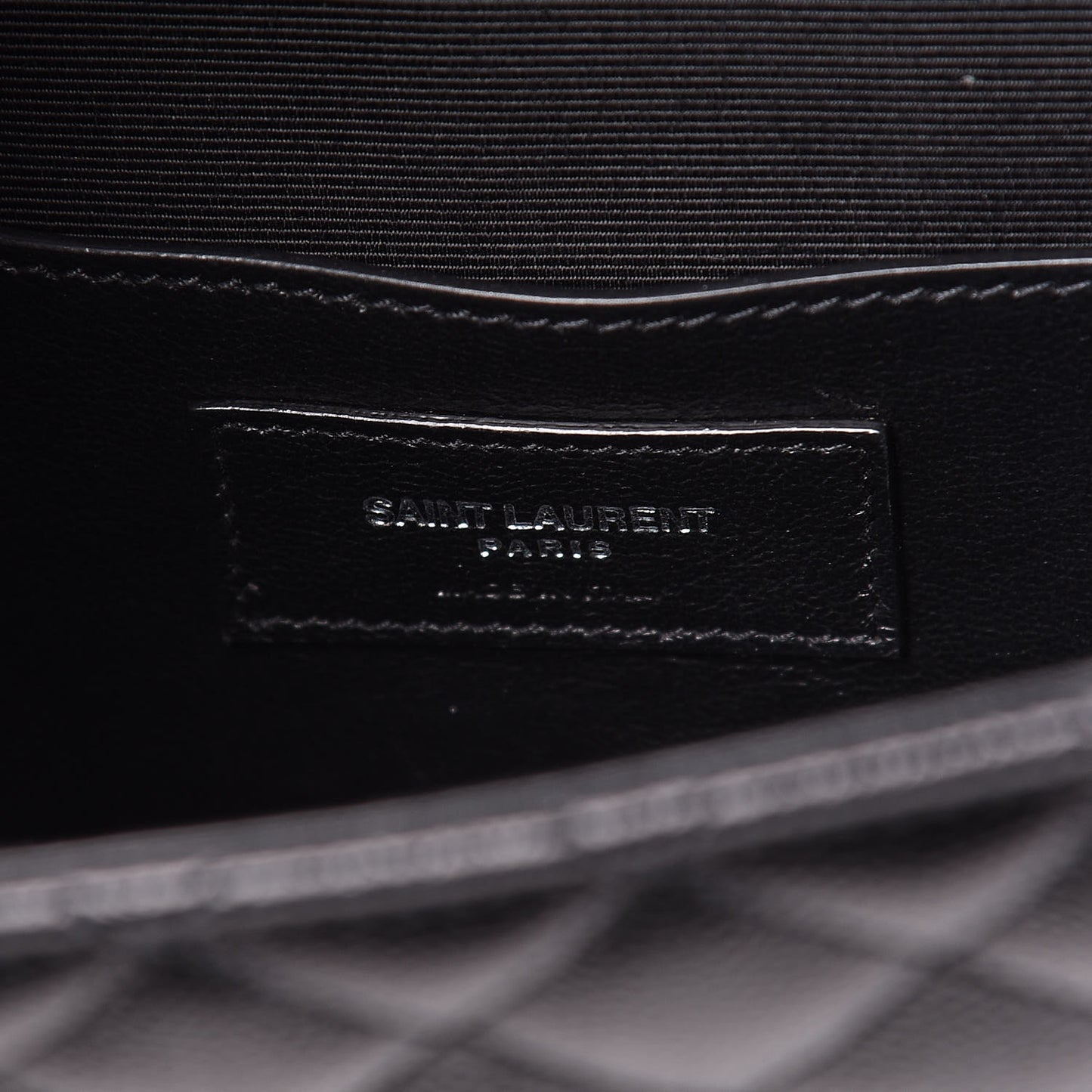 Grain De Poudre Tri-Quilt Monogram Small College Bag Black