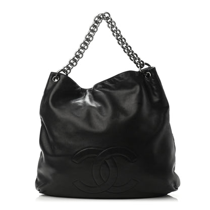 Chanel Lambskin Large Soft and Chain Hobo Black 1 of 4