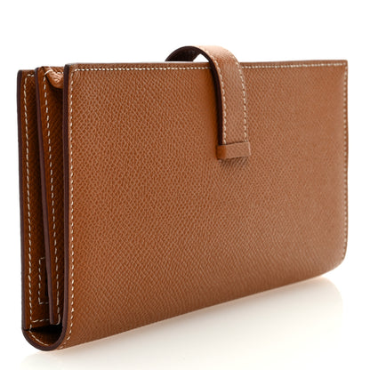 Hermes Epsom Bearn Gusset Wallet Gold 3 of 6