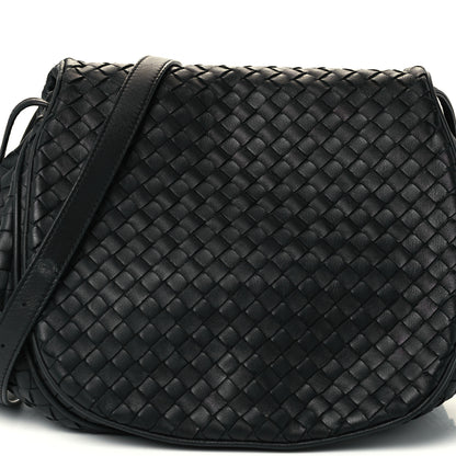 Bottega Veneta Nappa Intrecciato Message Bag Black 8 of 11