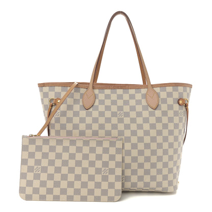 Louis Vuitton Damier Azur Neo Neverfull MM Rose Ballerine 3 of 10
