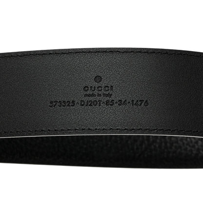 Gucci Textured Dollar Calfskin 40mm Belt 85 34 Black 5 of 5