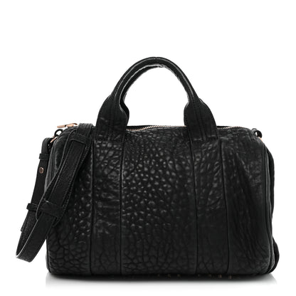Alexander Wang Pebbled Lambskin Rockie Black Rose Gold Hardware 1 of 16