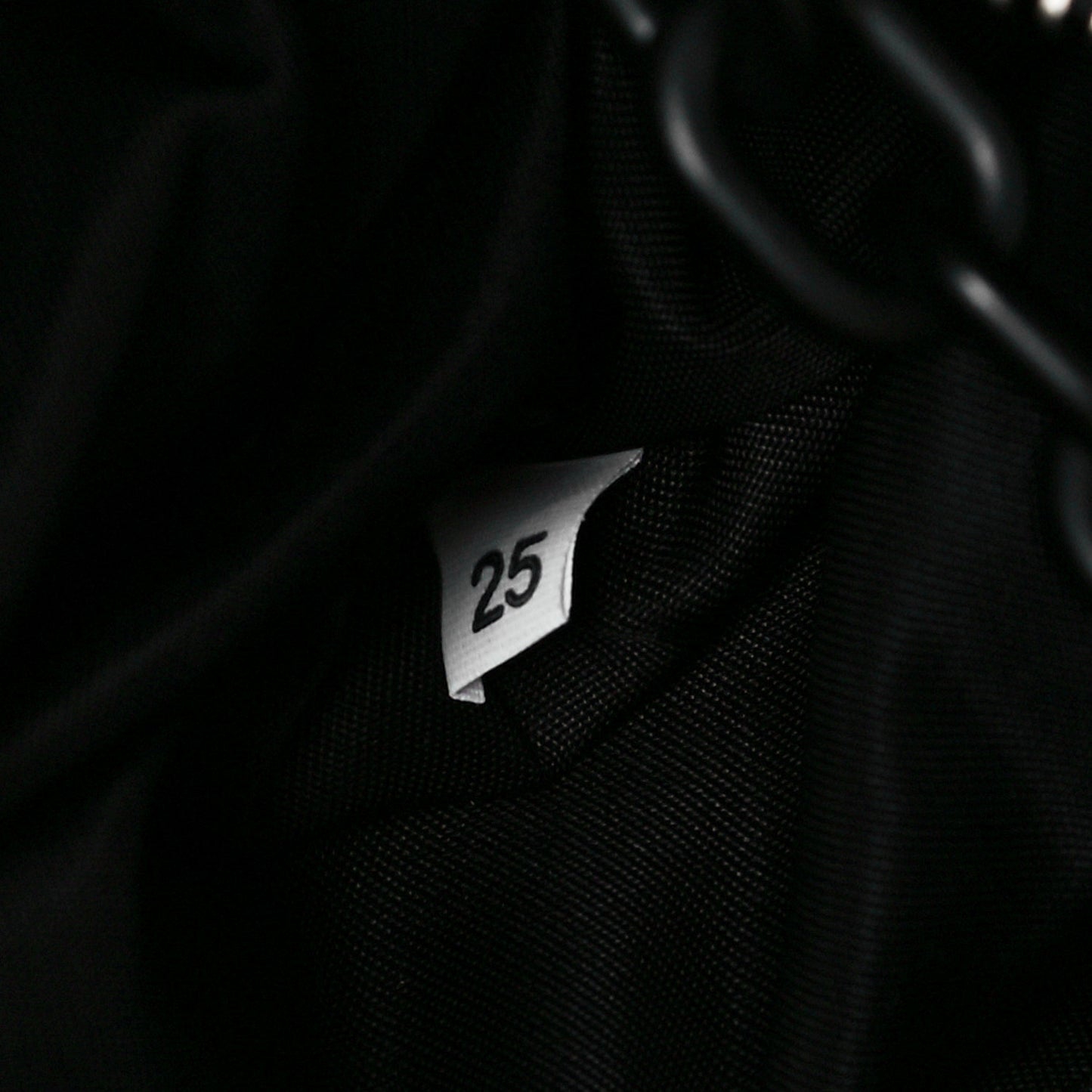 Tessuto Nylon Chain Tote Black