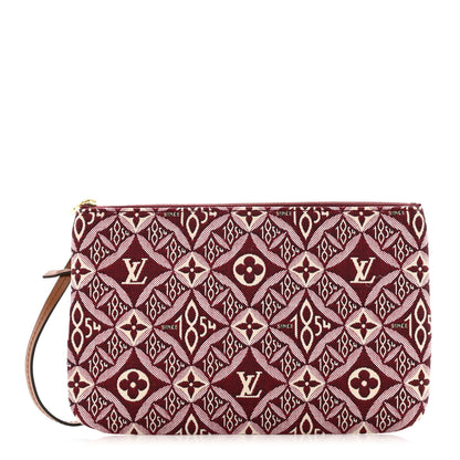Louis Vuitton Jacquard Since 1854 Neverfull MM GM Pochette Bordeaux 1 of 6
