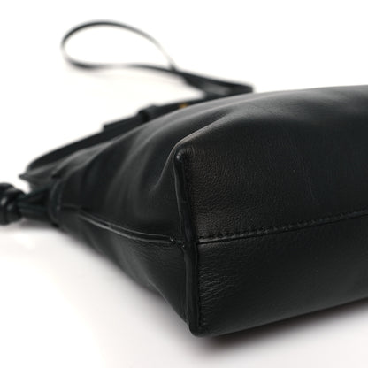 Loewe Calfskin Mini Flamenco Knot Clutch Black 9 of 11