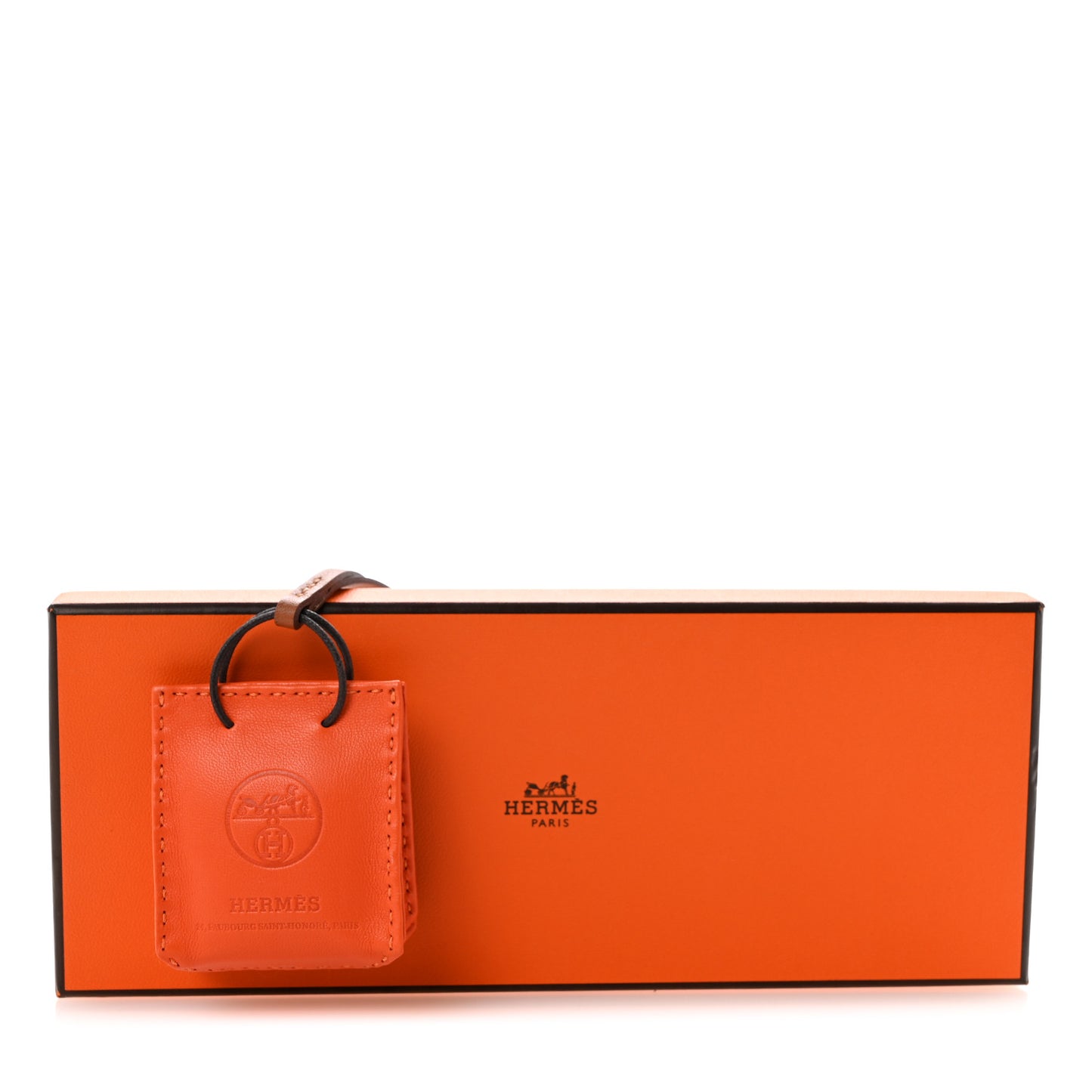 Milo Lambskin Swift Shopping Bag Charm Feu Gold