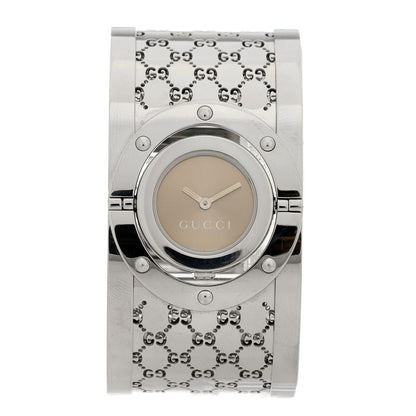 Gucci Stainless Steel 33mm Twirl Quartz Watch Brown 1 of 5