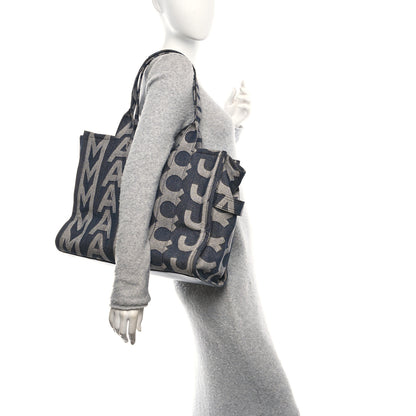 Marc Jacobs Denim Jacquard Large The Monogram Tote Bag Denim Blue 2 of 10