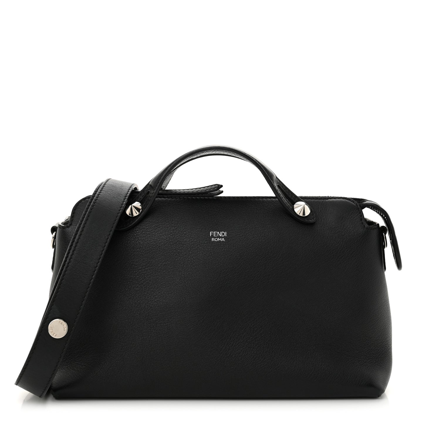 Vitello Dolce Marmol Medium By The Way Boston Bag Black