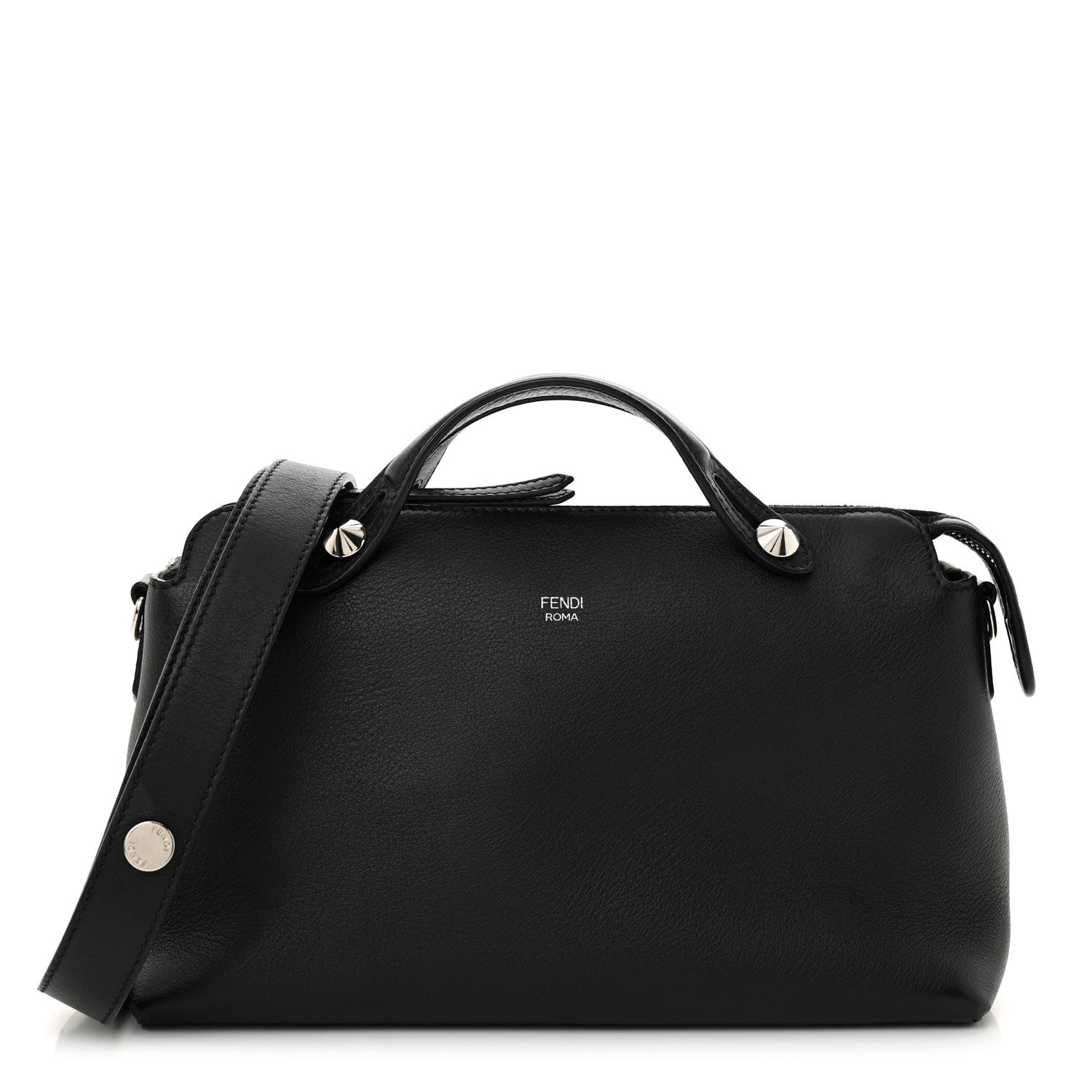 Fendi Vitello Dolce Marmol Medium By The Way Boston Bag Black 1 of 11