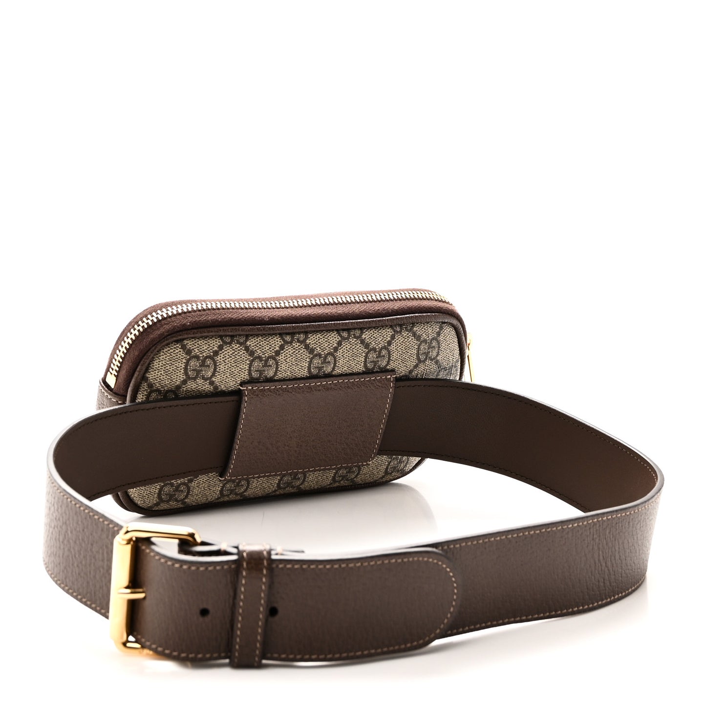 GG Supreme Monogram Ophidia Belted iPhone Case 75 30 Dark Brown