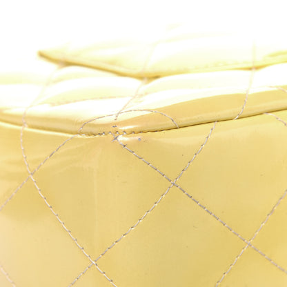 Chanel Patent Quilted Medium Single Flap Yellow 20 of 28