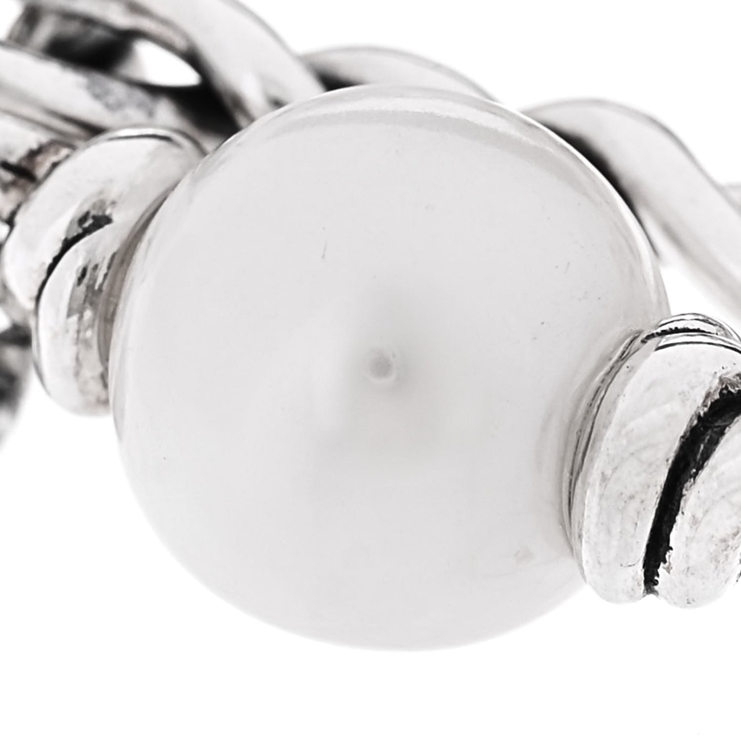 Sterling Silver Pearl Continuance Four-Row Chain Bracelet