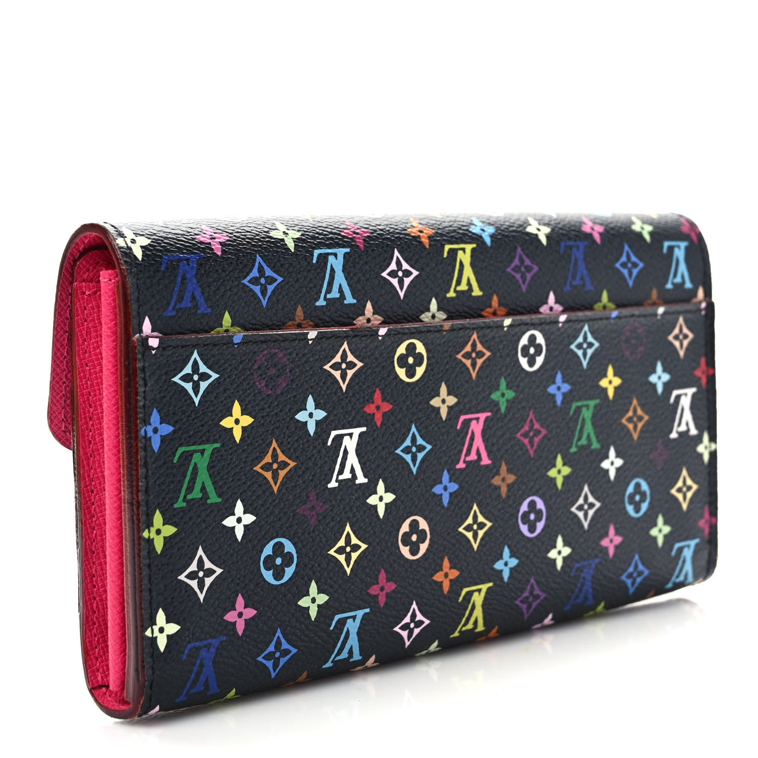 Louis Vuitton Monogram Multicolor Sarah Wallet NM Black Grenade 3 of 7