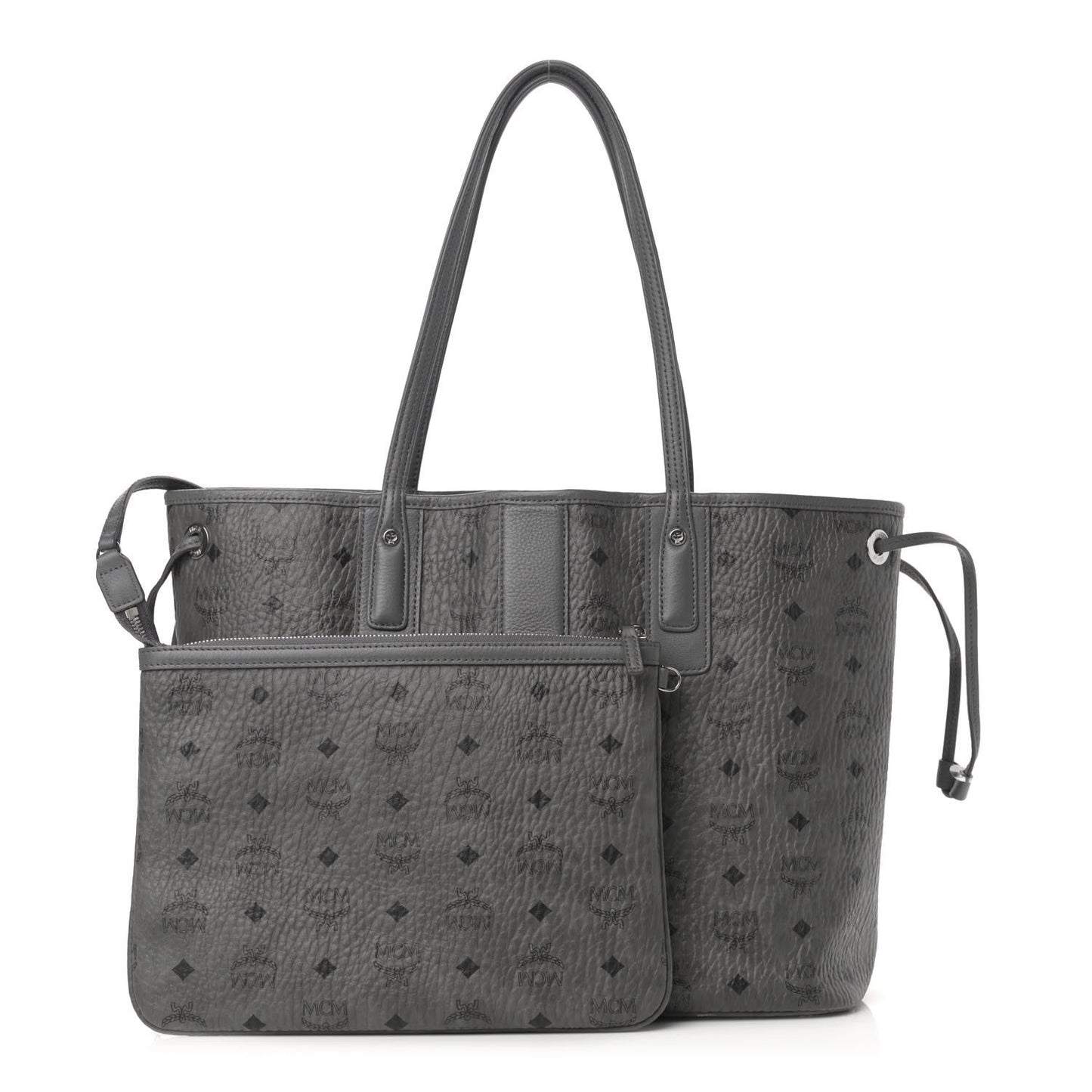 Visetos Medium Liz Reversible Shopper Tote Black