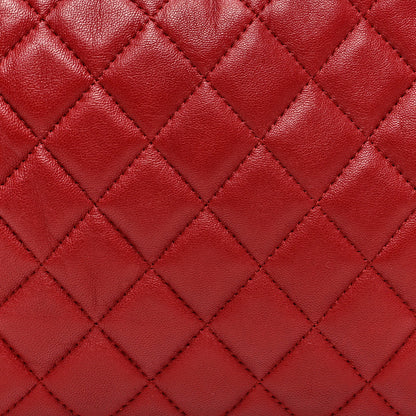Chanel Lambskin Quilted Small Hobo Red 8 of 10