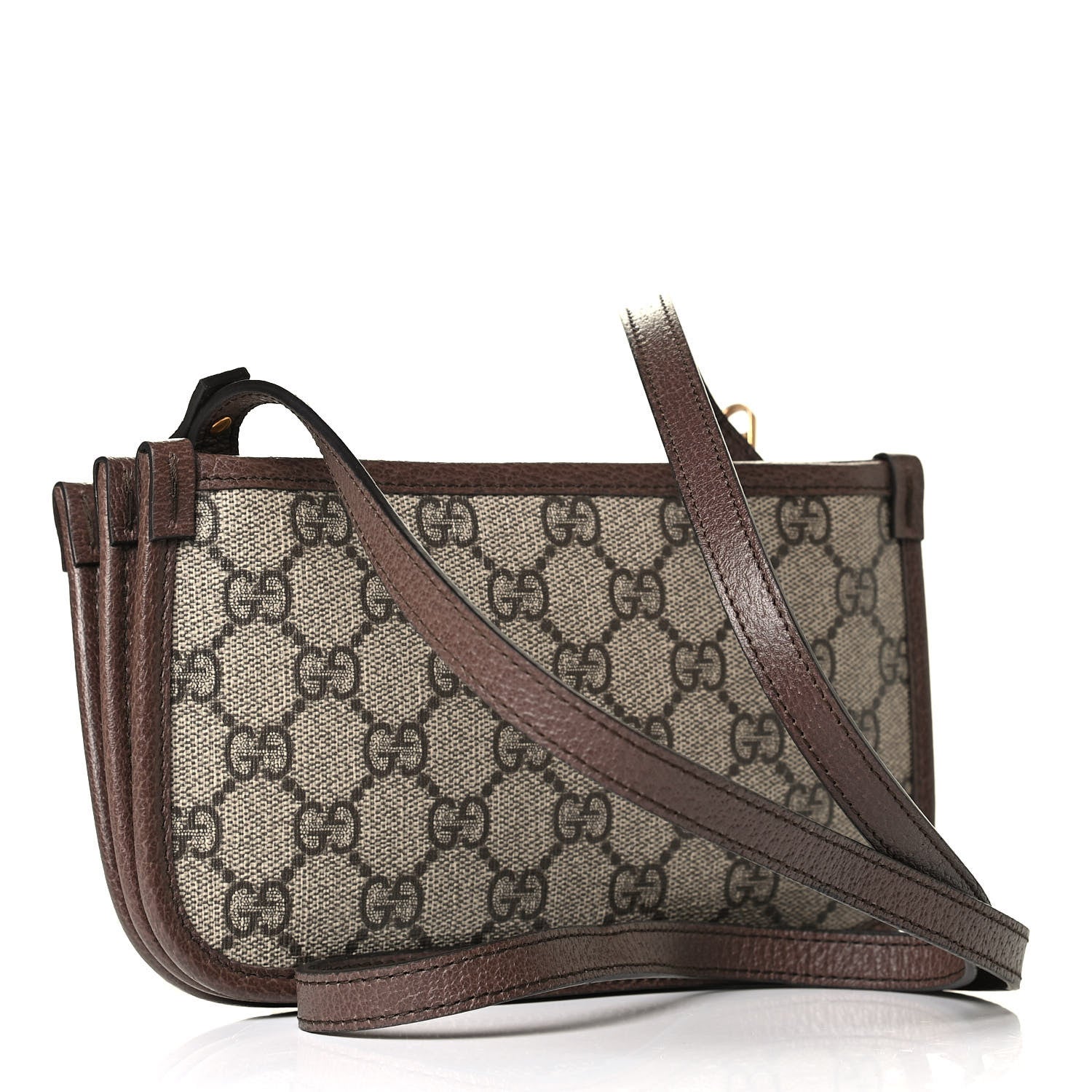 Gucci GG Supreme Monogram Web Ophidia Crossbody Beige New Acero 2 of 4