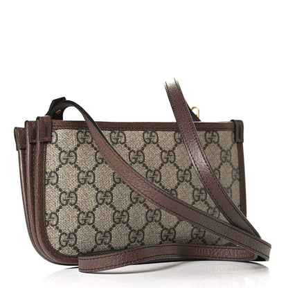 Gucci GG Supreme Monogram Web Ophidia Crossbody Beige New Acero 2 of 4