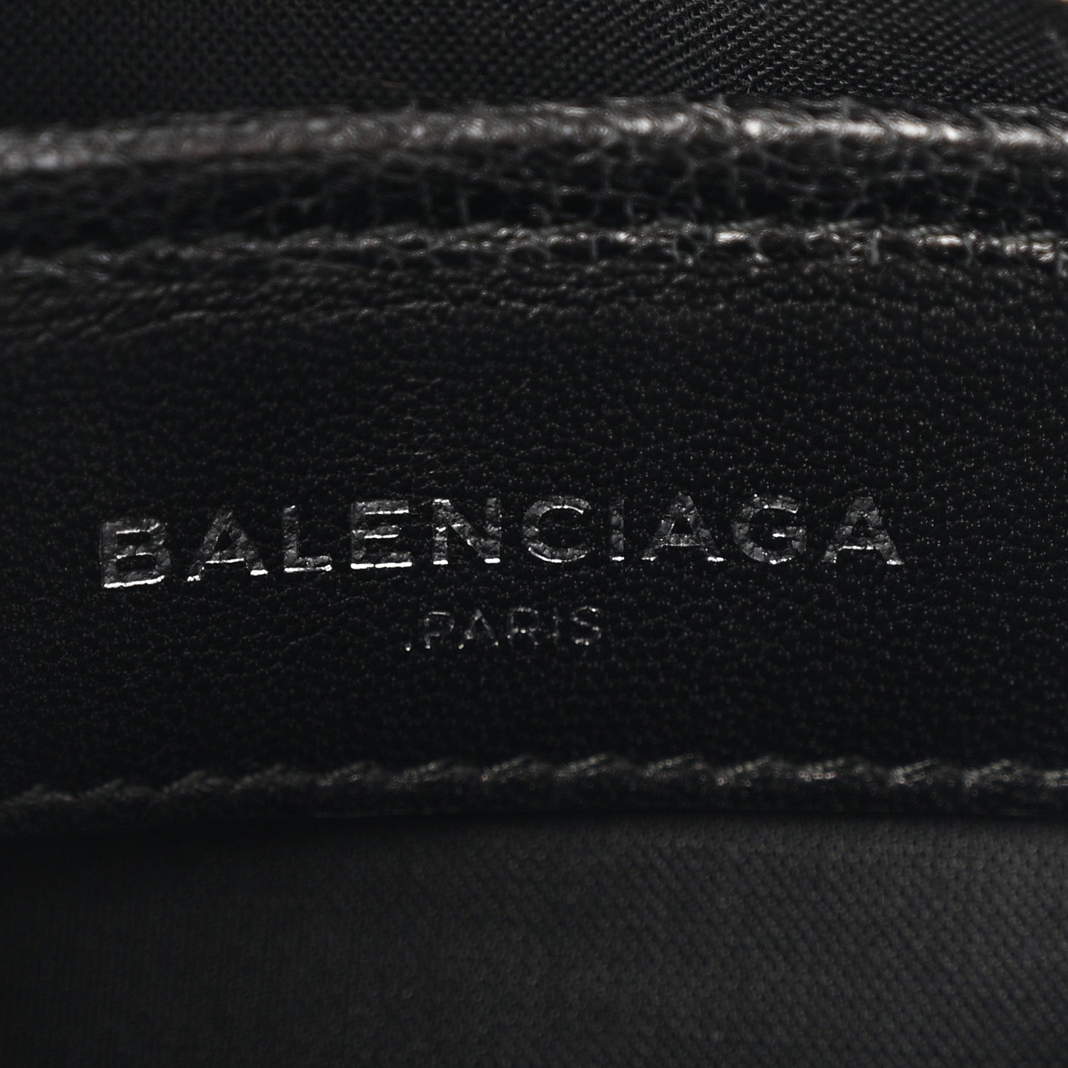 Balenciaga Chevre Silver Metallic Edge Hardware Nano City Black 6 of 12