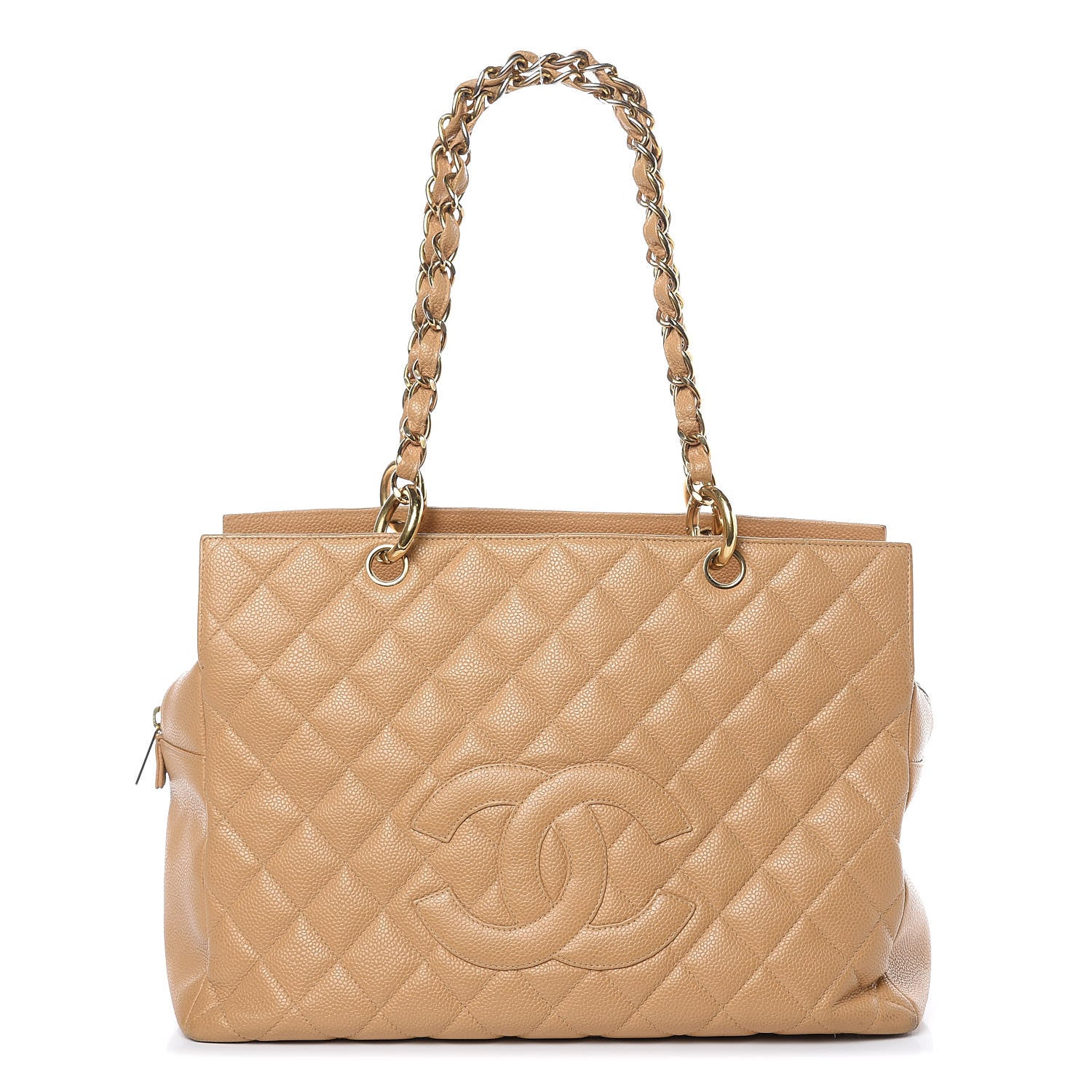 Chanel Caviar Quilted Petit Timeless Tote PTT Beige 1 of 17