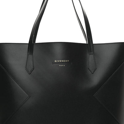 Givenchy Smooth Calfskin Wing Shopper Tote Black White 8 of 12