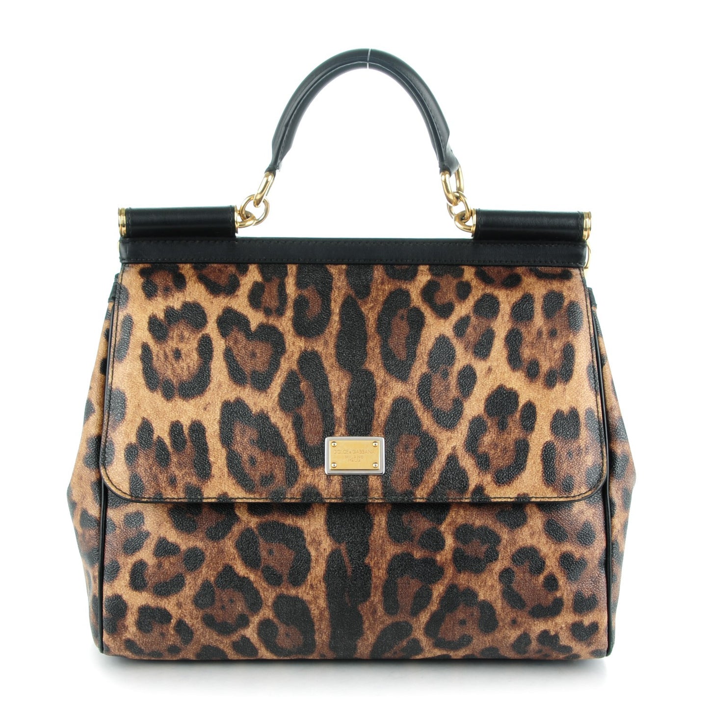 Leo Crepe Large Miss Sicily Satchel Naturale