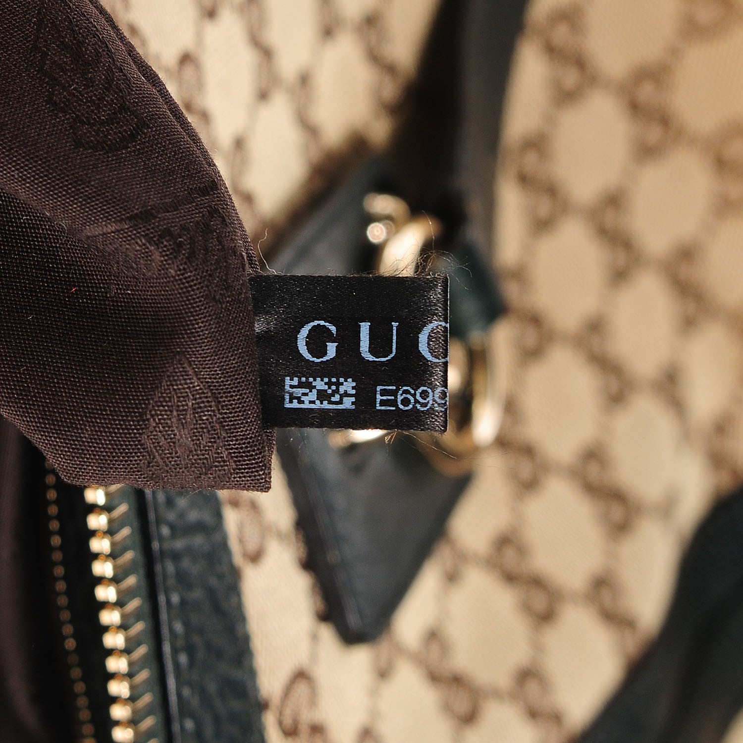 Gucci Monogram Medium Charm Top Handle Bag Green 8 of 9