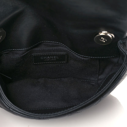 Chanel Calfskin Quilted CC Uniform Flap Belt Bag Black 5 of 10