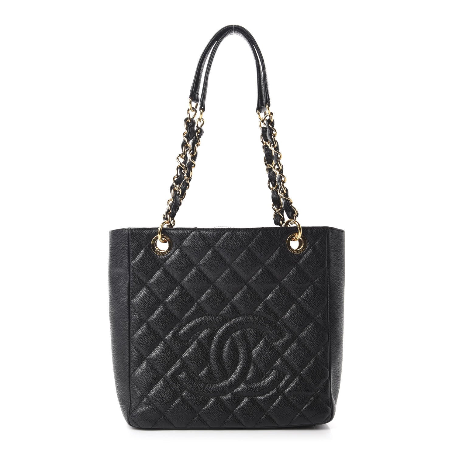 Chanel Caviar Quilted Petit Shopping Tote PST Black 1 of 11