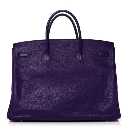 Hermes Togo Birkin 40 Iris 4 of 33