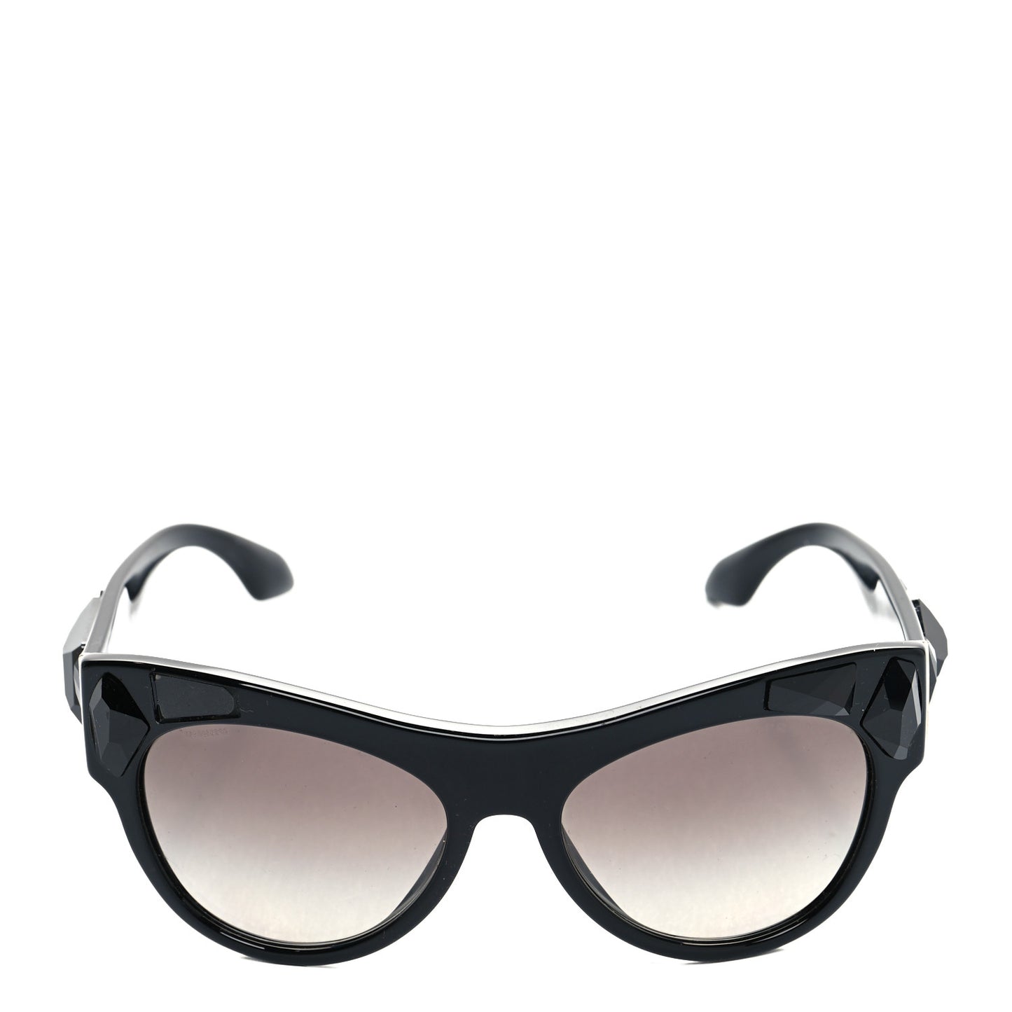 Acetate Jewel Cat Eye Sunglasses SPR22Q Black