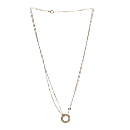 Cartier 18K Yellow Gold 2 Diamond LOVE Necklace 3 of 8