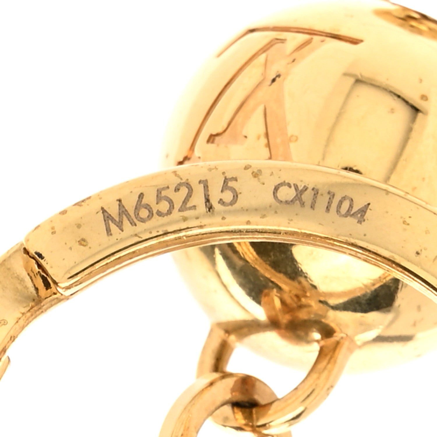 Louis Vuitton Goldtone Swing Key Holder and Bag Charm 3 of 4