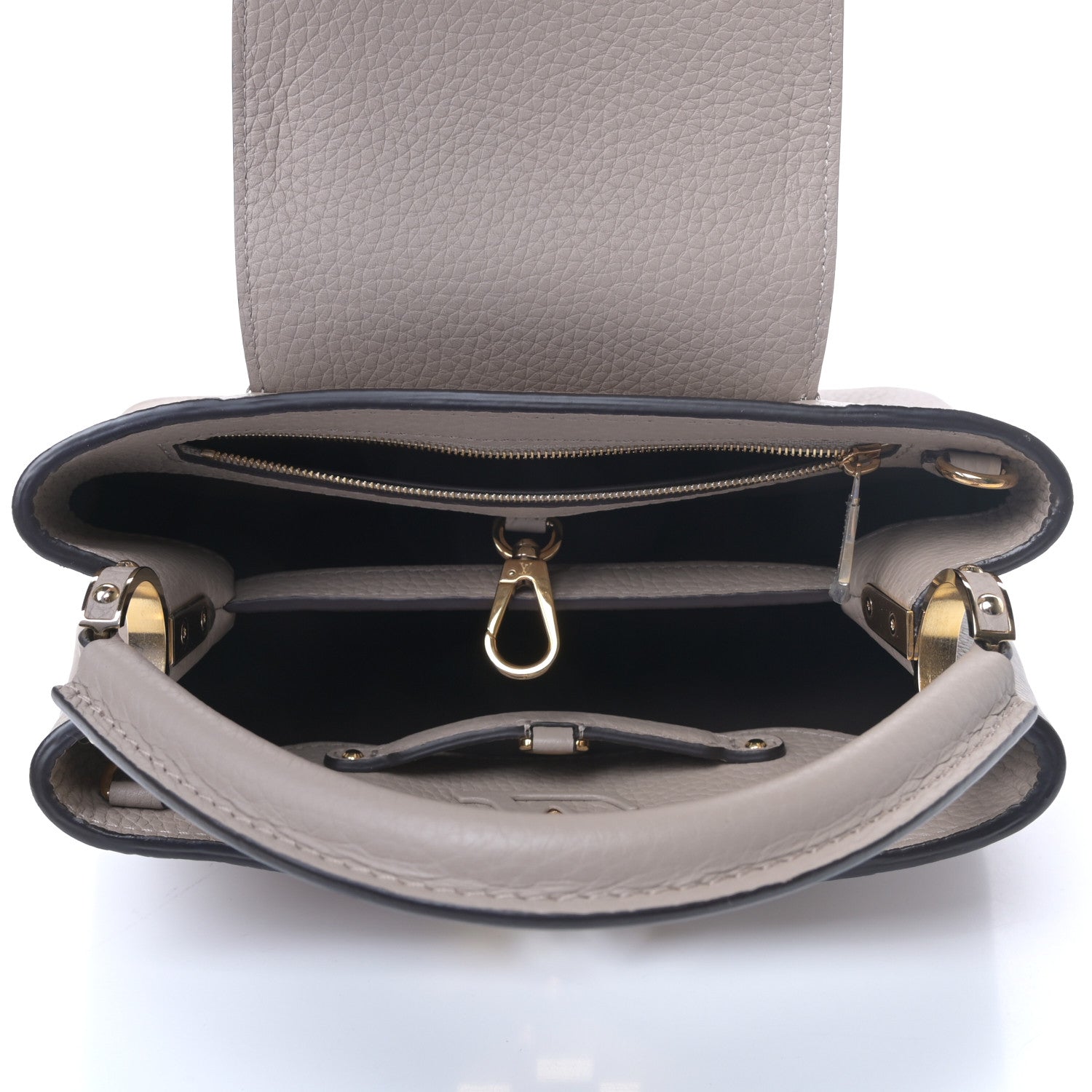 Louis Vuitton Taurillon Capucines BB Galet 5 of 8