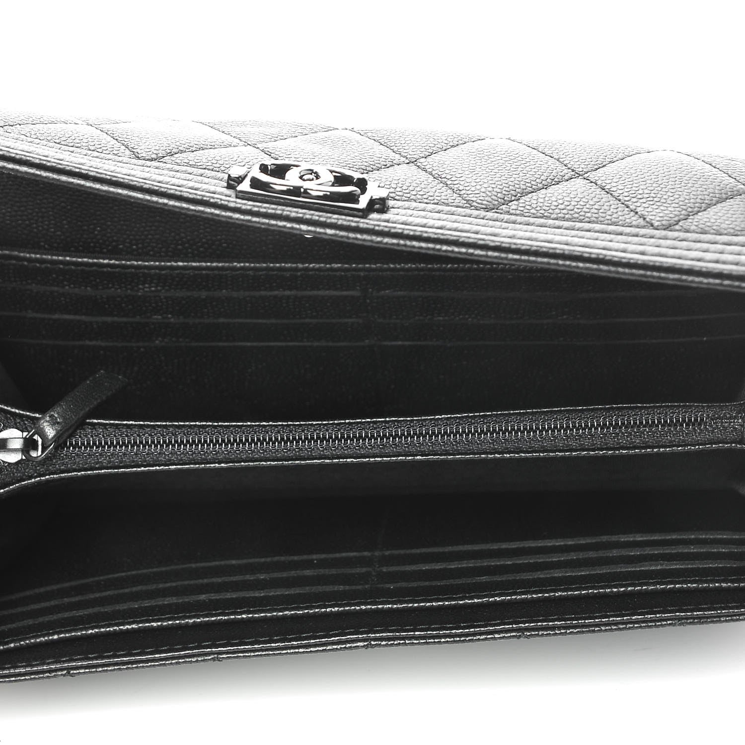 Chanel Caviar Quilted Boy Flap Wallet So Black 5 of 9
