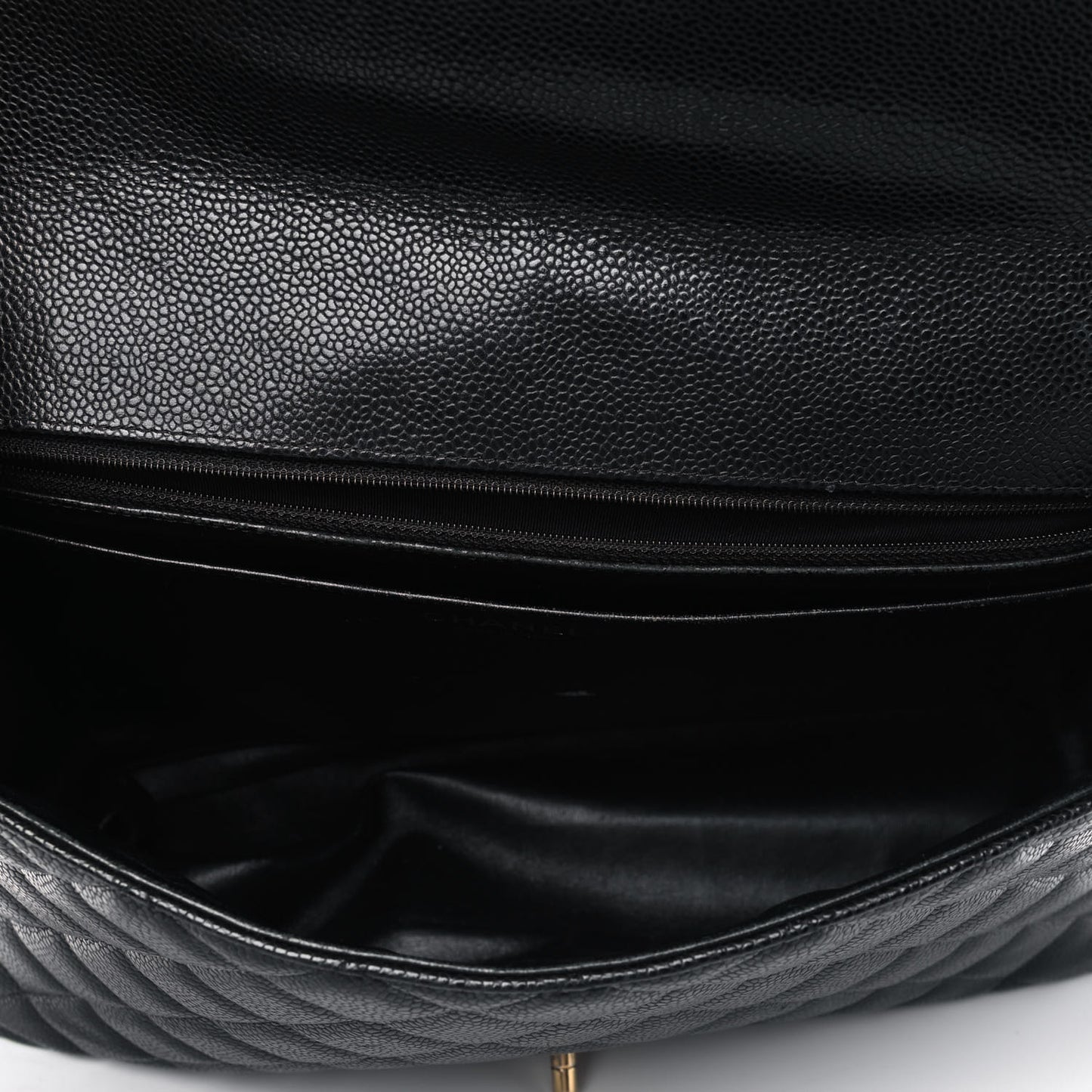 Caviar Quilted Maxi Single Flap Black