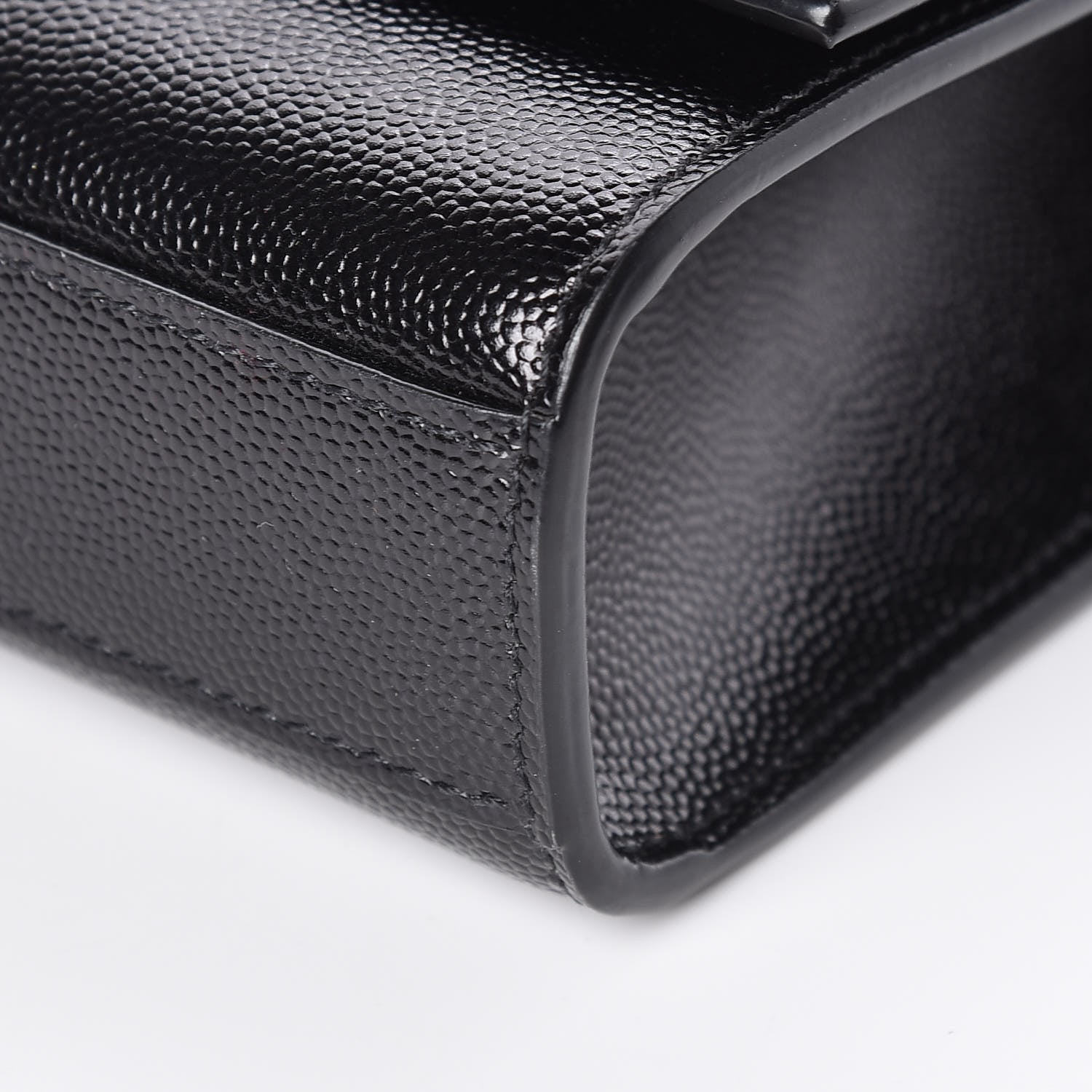 Saint Laurent Grain De Poudre Medium Classic Monogram Kate Satchel Black 10 of 10