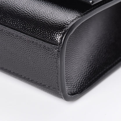 Saint Laurent Grain De Poudre Medium Classic Monogram Kate Satchel Black 10 of 10