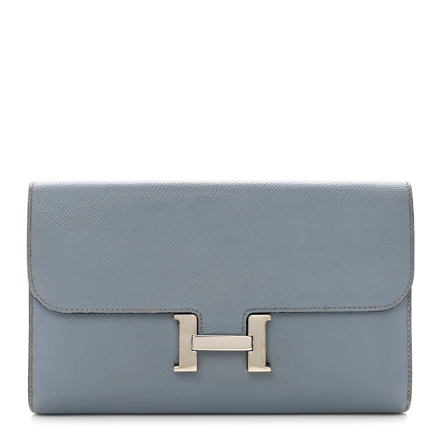 Hermes Epsom Constance Long Wallet Bleu Lin 1 of 8