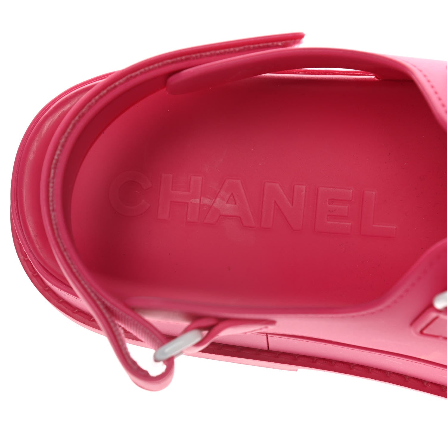 Chanel Rubber CC Dad Sandals 39 Pink 5 of 10