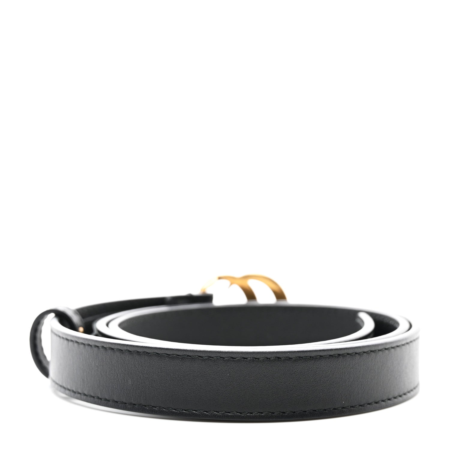 Gucci Calfskin Double G 20mm Belt 80 32 Black 2 of 6