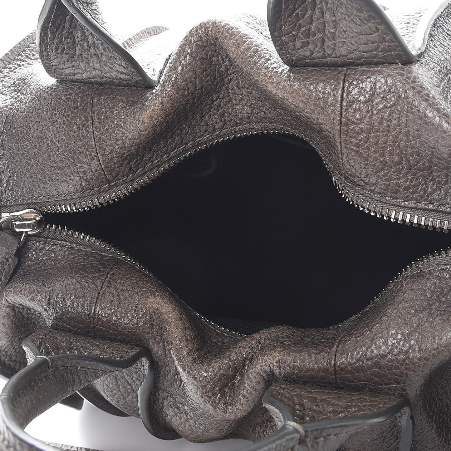 Pebbled Lambskin Inside Out Rocco Grey