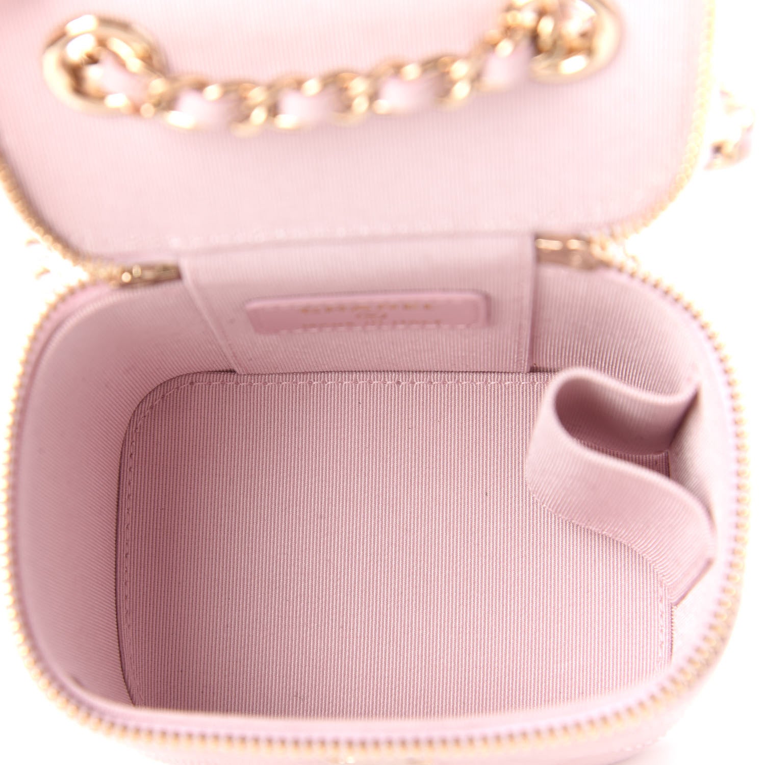 Chanel Caviar Quilted Mini Vanity Case With Chain Light Pink 5 of 11